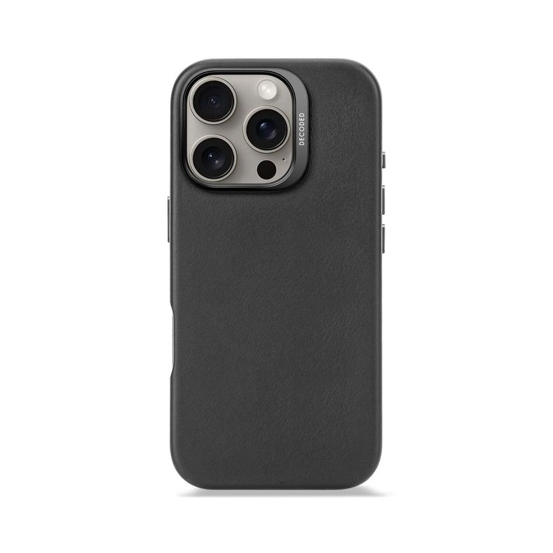 Funda cuero Magsafe iPhone 16 Pro Decoded Negro-0