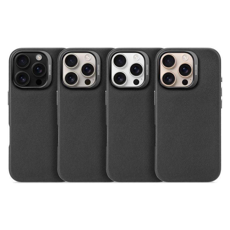 Funda cuero Magsafe iPhone 16 Pro Decoded Negro-9