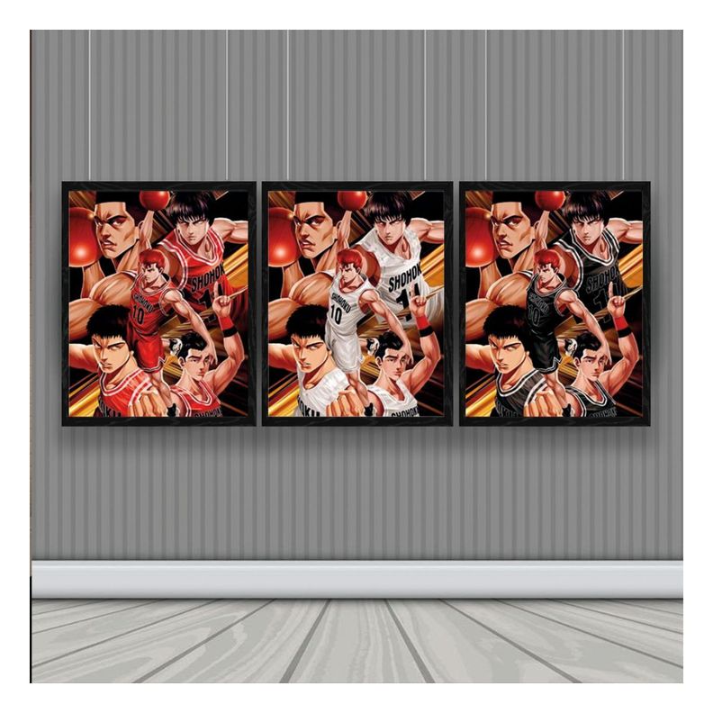 Slam Dunk Cuadro 3D Efecto Lenticular 3 imagenes en 1-1