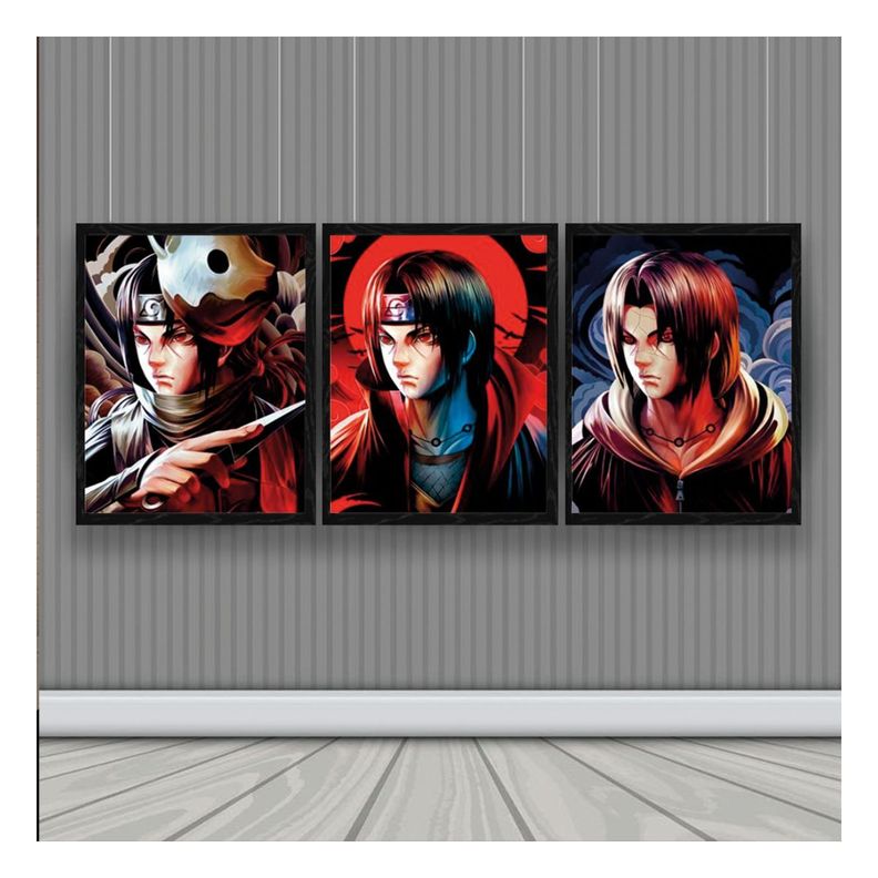 Itachi Cuadro 3D Efecto Lenticular 3 imagenes en 1-1