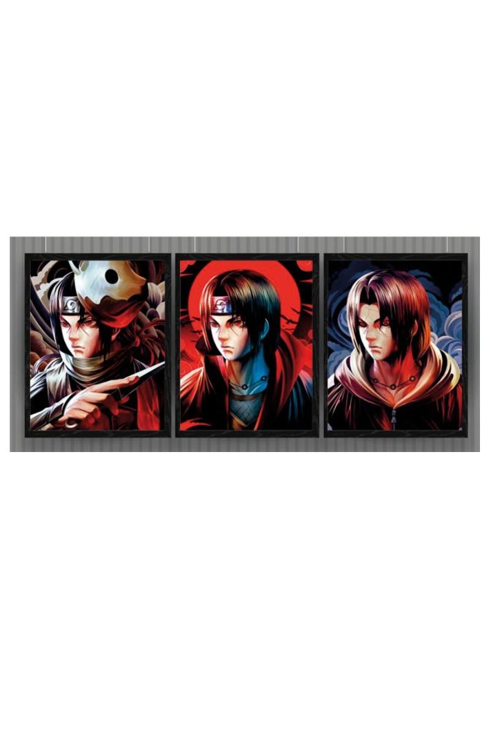 Itachi Cuadro 3D Efecto Lenticular 3 imagenes en 1-0