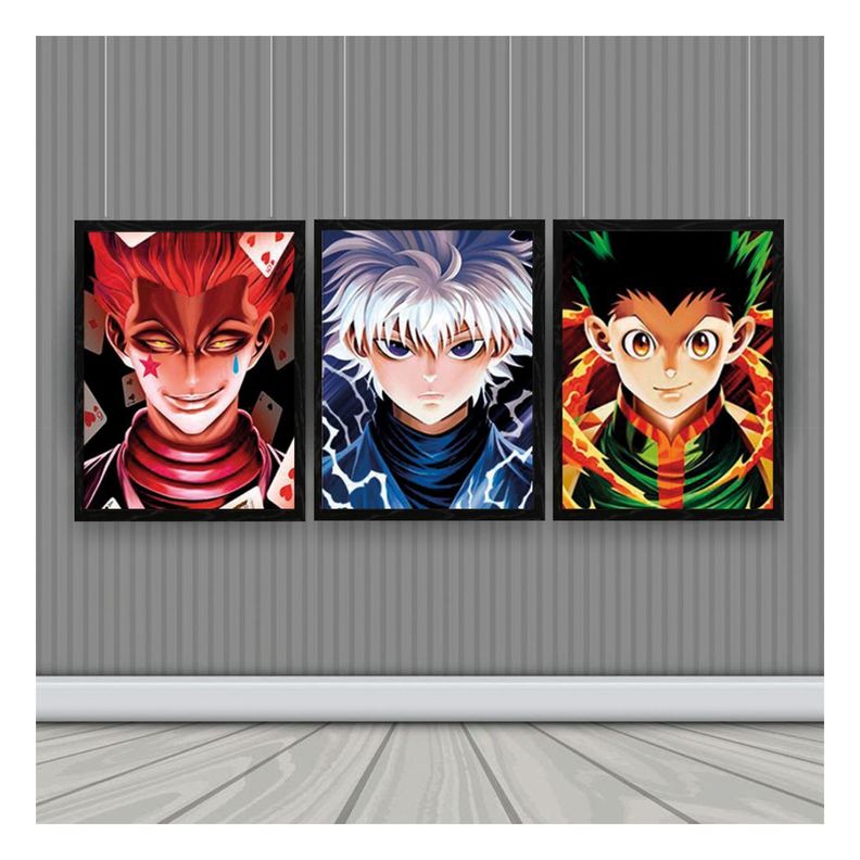 Hunter X Cuadro 3D Efecto Lenticular 3 imagenes en 1-1