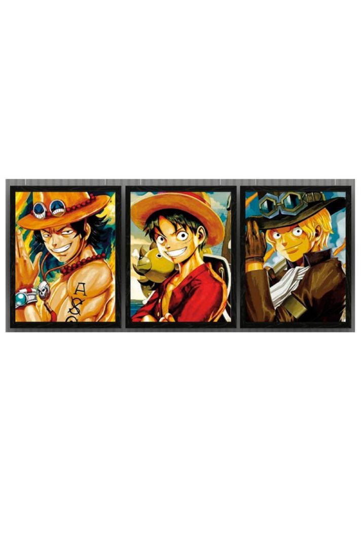 Luffy One Piece Cuadro 3D Efecto Lenticular 3 imagenes en 1-0