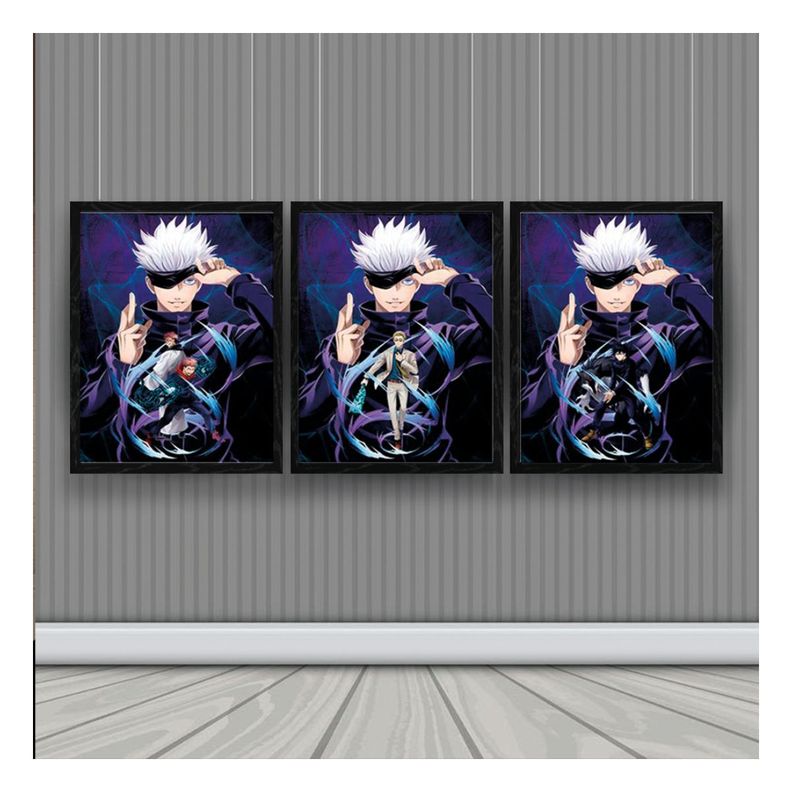 Jujutso Kaisen Cuadro 3D Efecto Lenticular 3 imagenes en 1-1