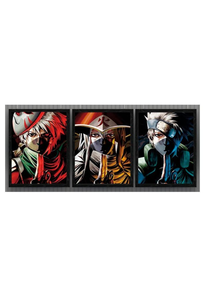 Kakashi Cuadro 3D Efecto Lenticular 3 imagenes en 1-0