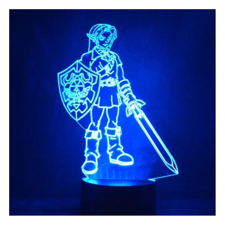 Lámpara Link Legend Of Zelda Base Negra con App-3