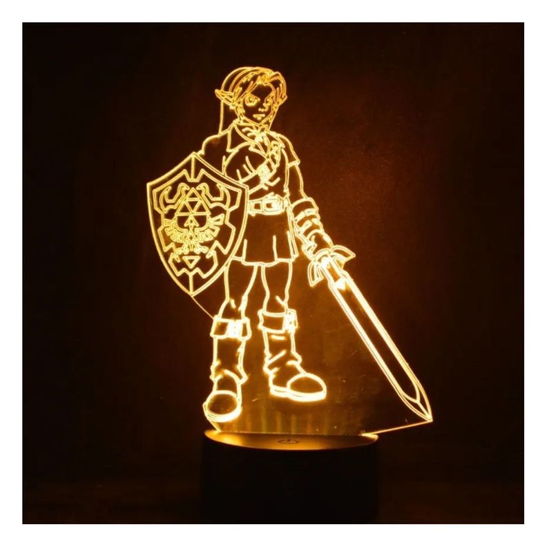 Lámpara Link Legend Of Zelda Base Negra con App-2