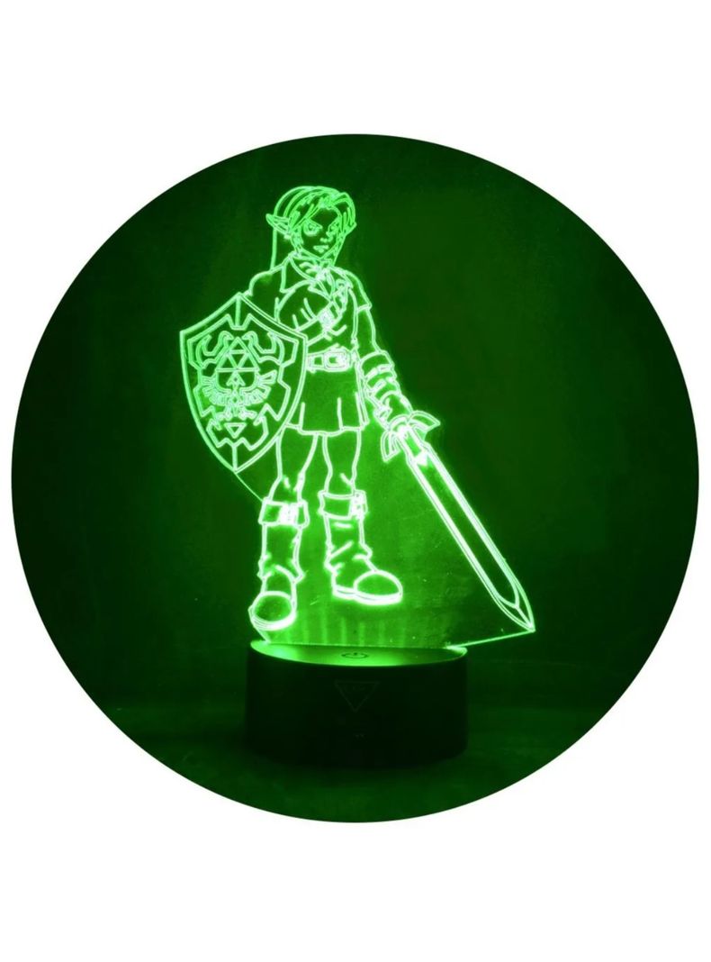 Lámpara Link Legend Of Zelda Base Negra con App-4
