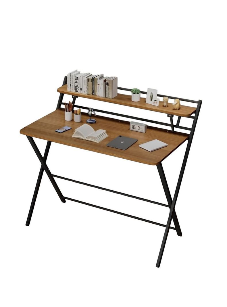Escritorio Plegable 100x50x93cm Con Repisa By LuBabycas-0