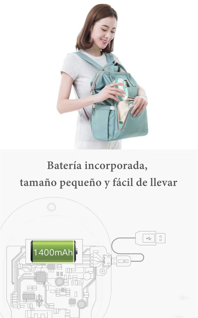 Extractor De Leche Eléctrico 9 Niveles Inalambrico Lubabycas-2