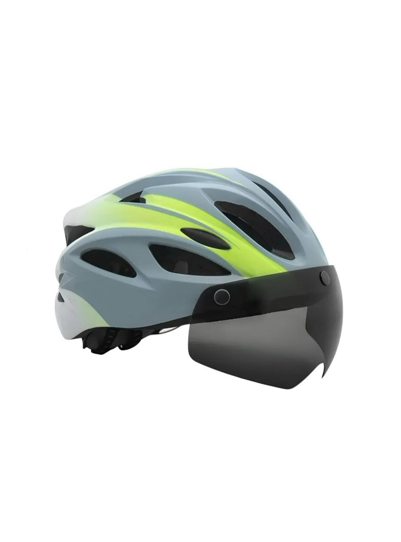 Casco Bicicleta Adulto Con Visera Magnetica Azul RS Antule