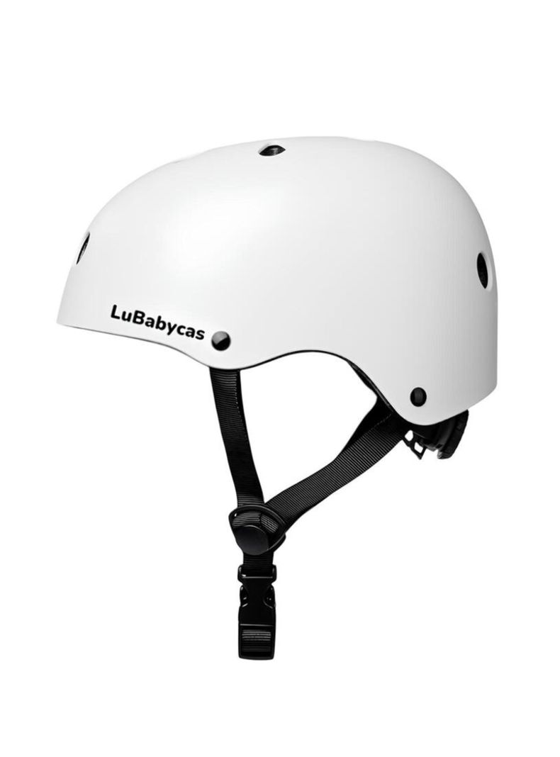 Casco Infantil Bicicleta Regulable Fantasy Blanco LuBabycas-0