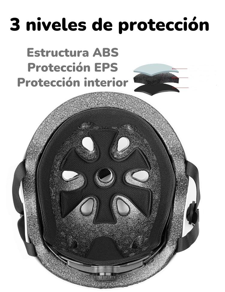 Casco Infantil Bicicleta Regulable Fantasy Blanco LuBabycas-6