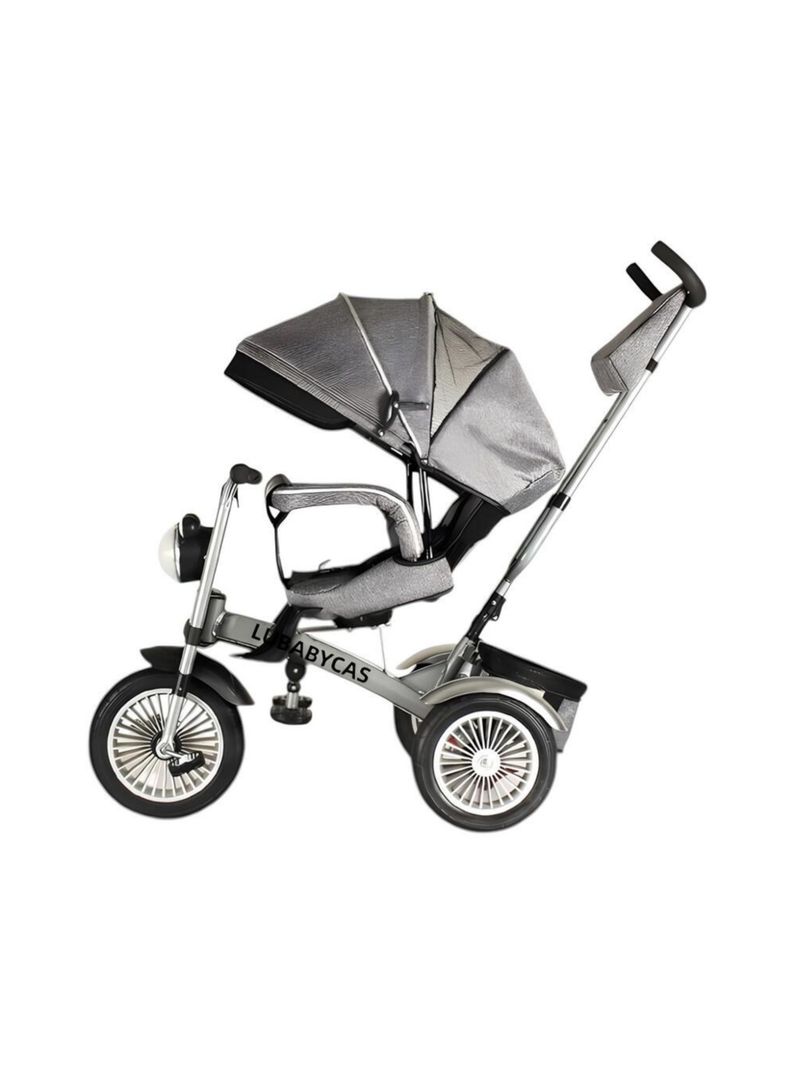 Triciclo Multifuncional 360° Con Luces Lubabycas Gris-0