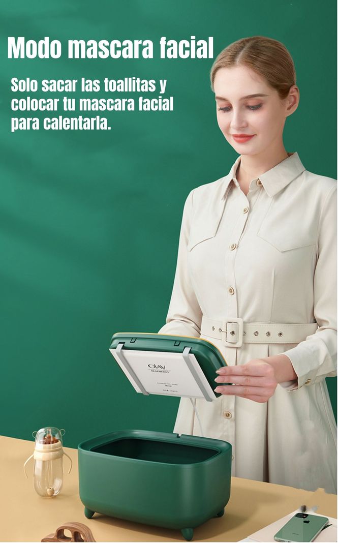 Calentador De Toallas Húmedas Wipes Blanco By LuBabycas-7