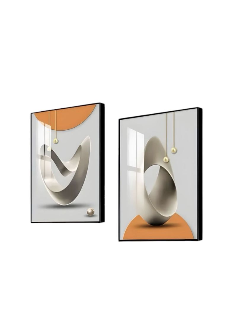 Set De 2 Cuadros Decorativos Marcos de Aluminio LuBabycas-0