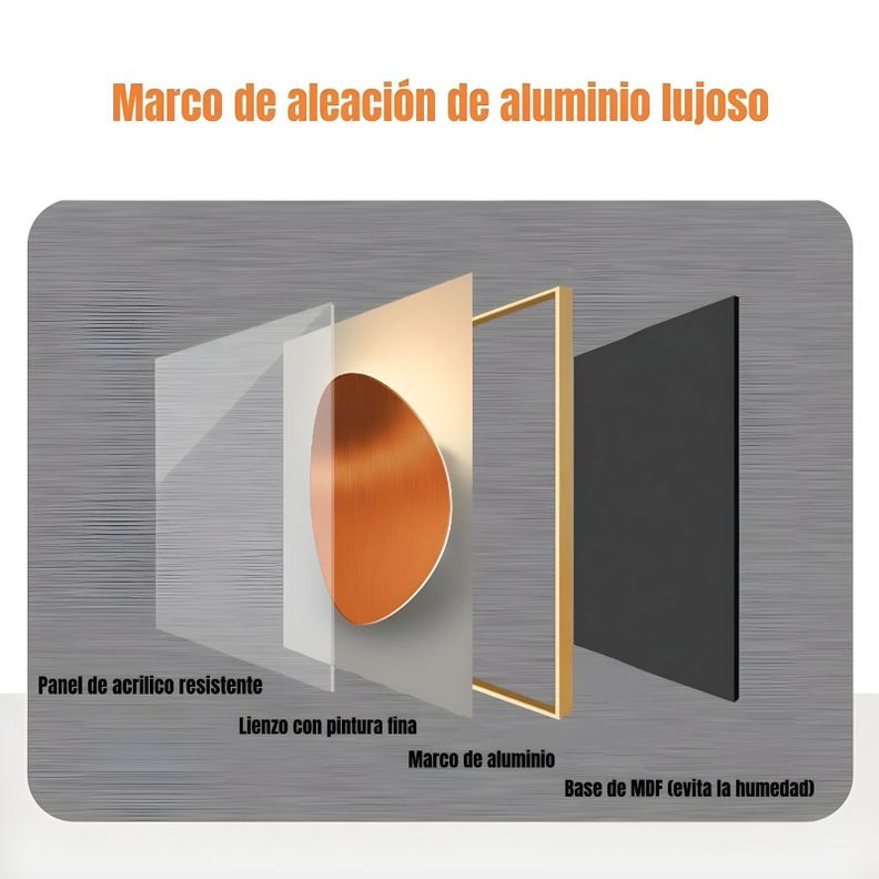 Set De 2 Cuadros Decorativos Marcos de Aluminio LuBabycas-2
