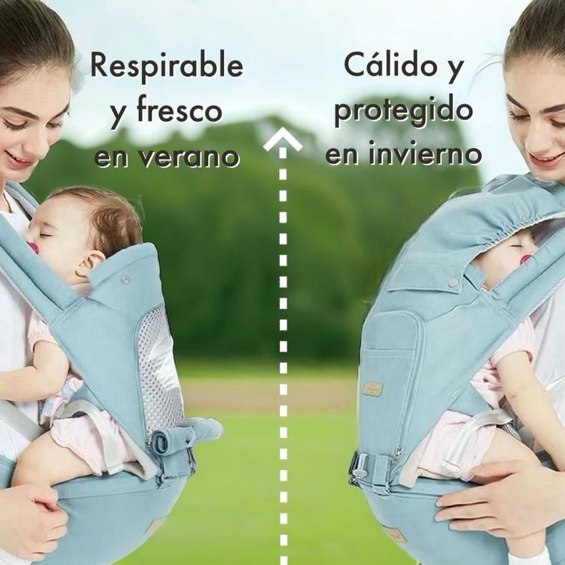 Portabebé Ergonómico Multifuncional 3 En 1 Lubabycas Rosado-2