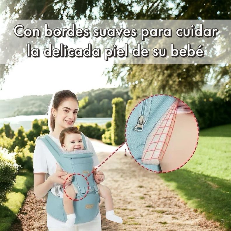 Portabebé Ergonómico Multifuncional 3 En 1 Lubabycas Rosado-3
