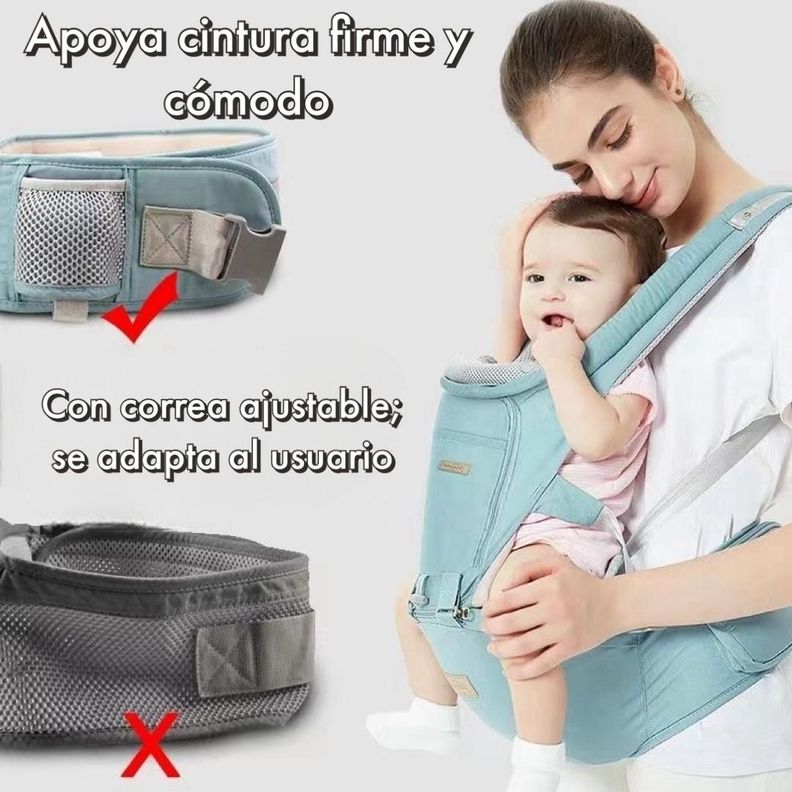 Portabebé Ergonómico Multifuncional 3 En 1 Lubabycas Rosado-5