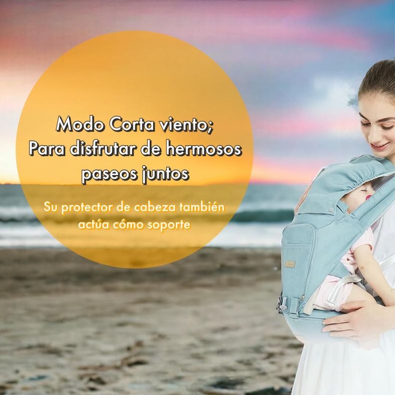 Portabebé Ergonómico Multifuncional 3 En 1 Lubabycas Rosado-6
