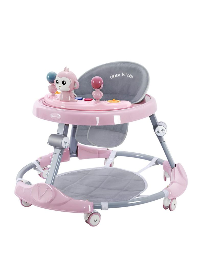 Andador Caminador Plegable Apoya Pies Bora Rosado LuBabycas a $29.990