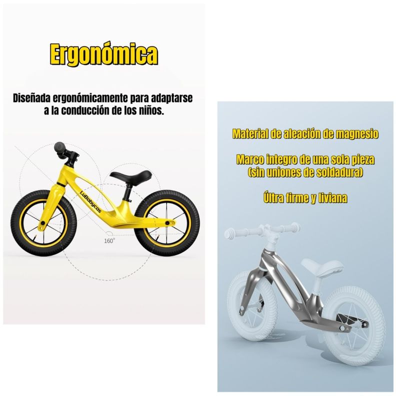 Bicicleta de Equilibrio Convertible Aro 12 y 14 Rosada-4