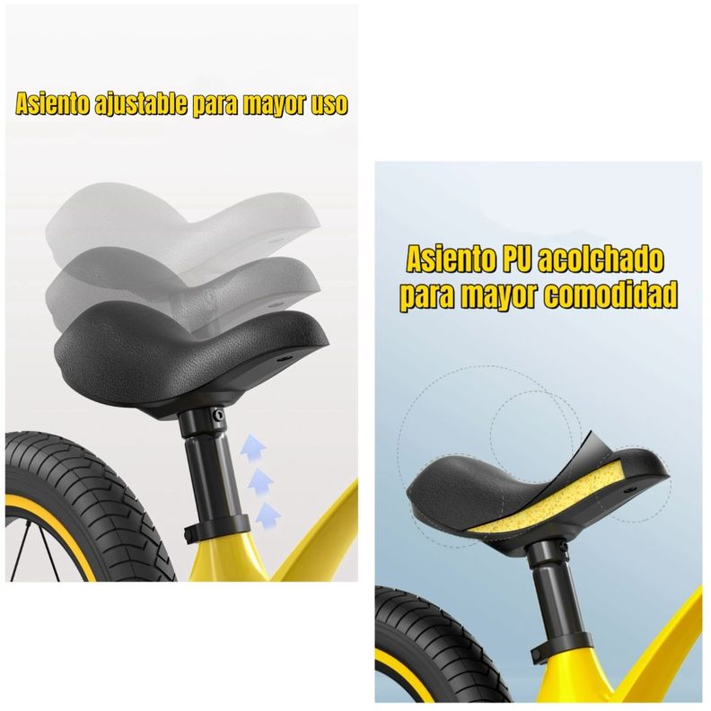 Bicicleta de Equilibrio Convertible Aro 12 y 14 Rosada-5