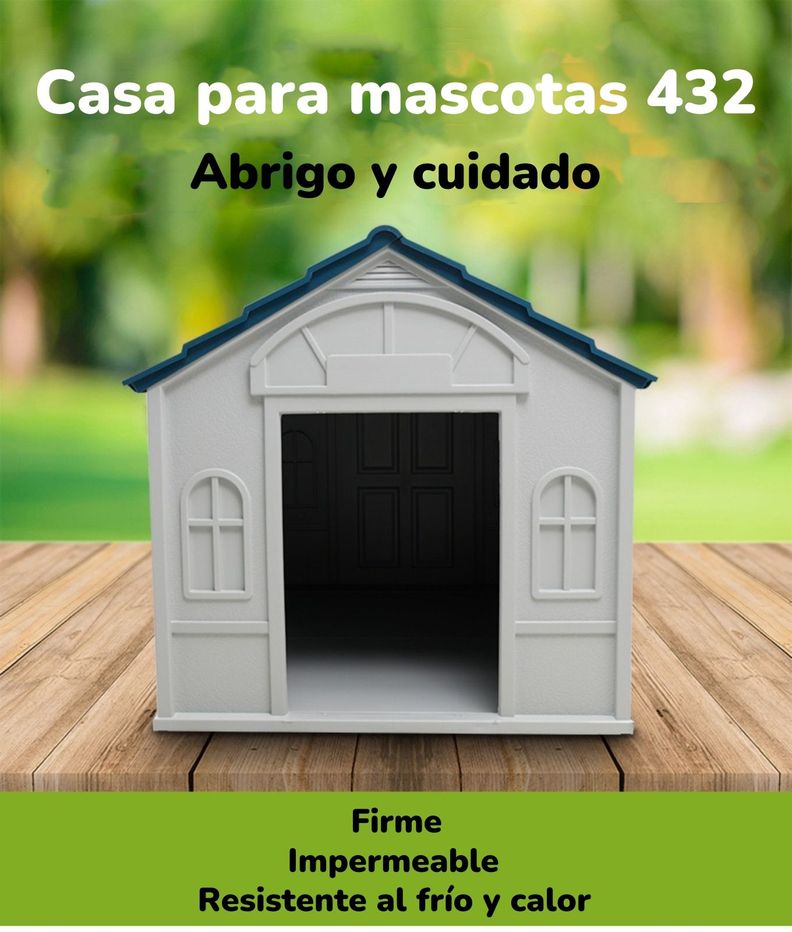 Casa De Perro Mascota Exterior Grande 98cm Roja By LuBabycas-1