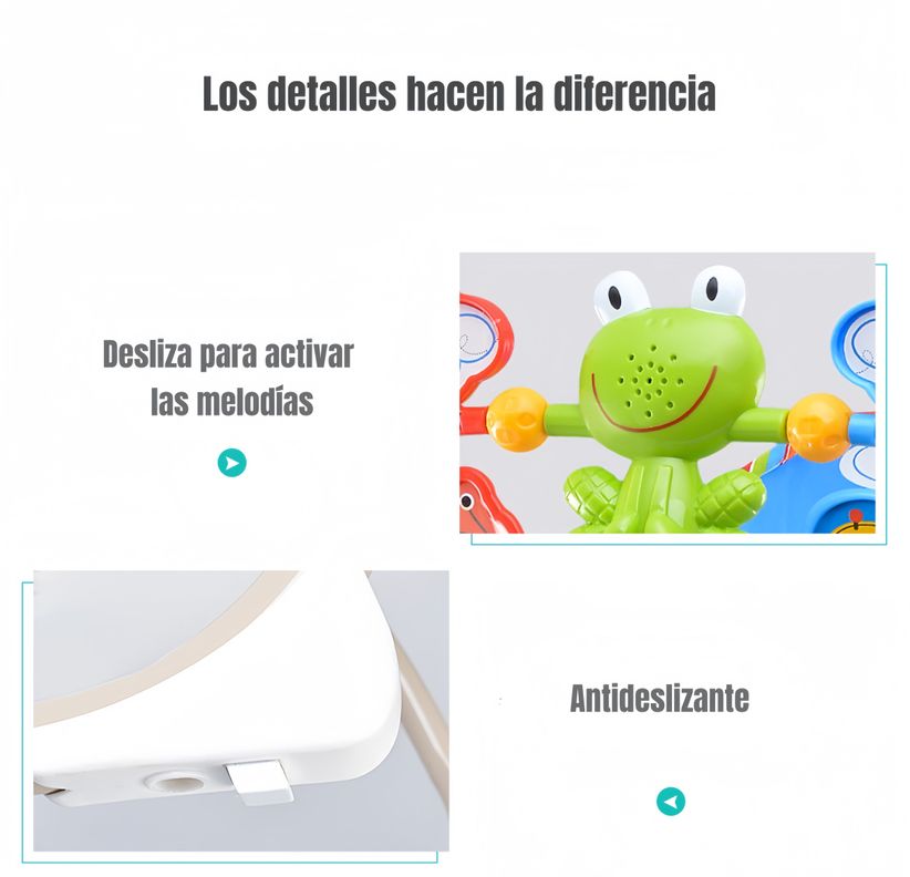 Silla Nido Mecedora Con Vibración y Melodía Gris LuBabycas-4