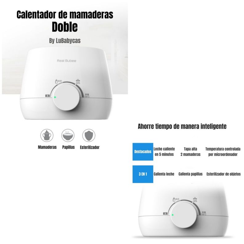 Calentador de Mamaderas Doble 3 En 1 By LuBabycas-1