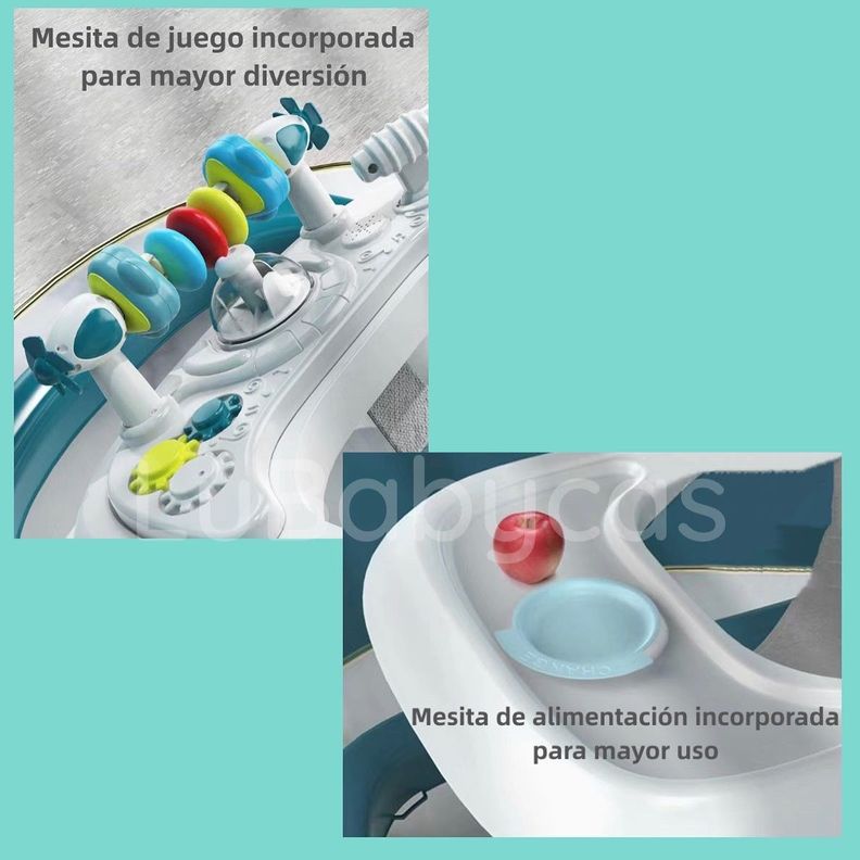 Andador Caminador Multifuncional 4 En 1 Lubabycas Burdeos-6