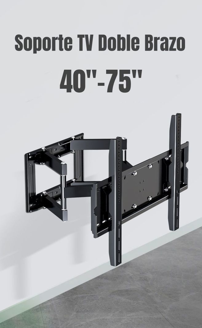 Soporte TV Ajustable Doble Brazo 40'' A 75'' By LuBabycas-1