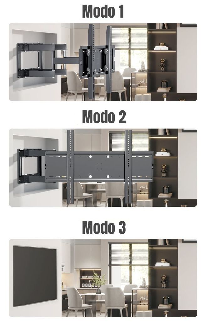 Soporte TV Ajustable Doble Brazo 40'' A 75'' By LuBabycas-2