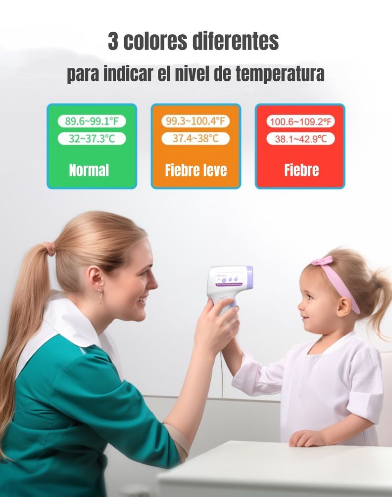 Termómetro Infrarrojo Digital Con Pilas LuBabycas-5