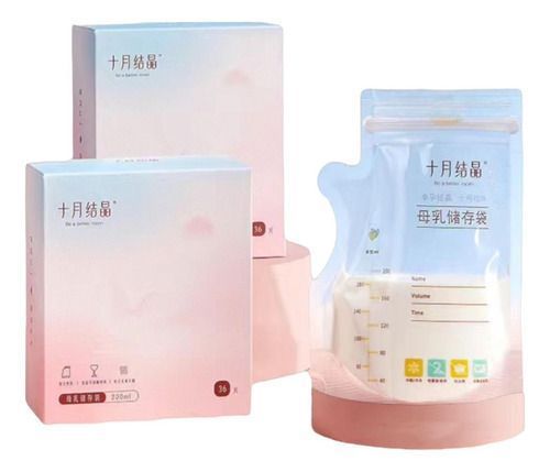 Bolsa Para Leche Maternal 72 Unidades Y 1 Plumón Lubabycas-1