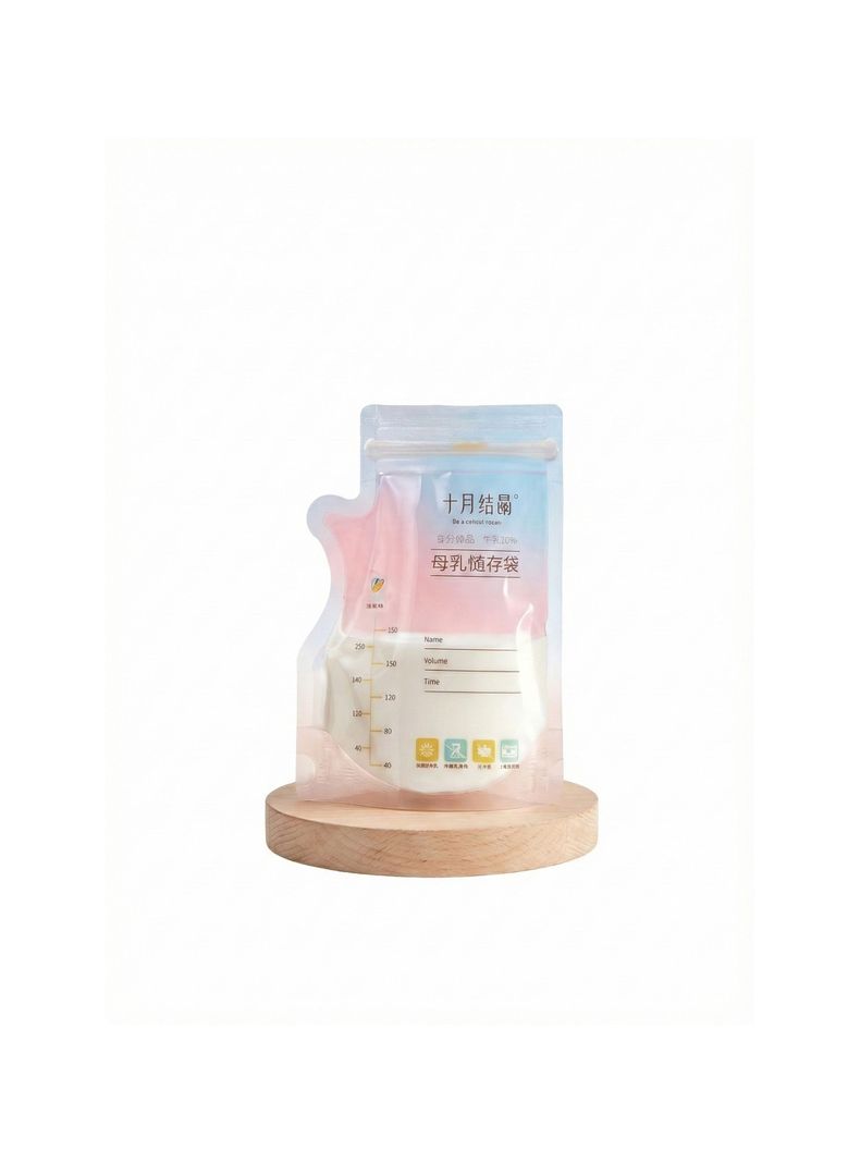 Bolsa Para Leche Maternal 72 Unidades Y 1 Plumon LuBabycas Blanco