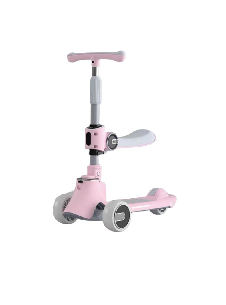 Scooter 3 Ruedas 2 en 1 Últra Resistente LuBabycas Rosado-0