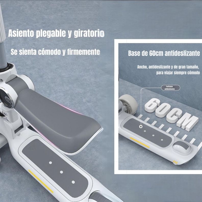 Scooter 3 Ruedas 2 en 1 Últra Resistente LuBabycas Rosado-4