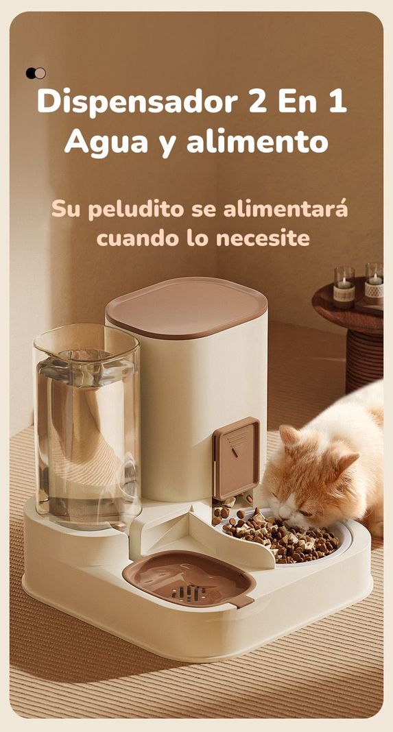 Dispensador Automático Agua Y Alimento 2 En 1 By LuBabycas-1