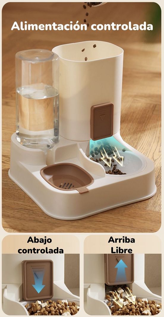 Dispensador Automático Agua Y Alimento 2 En 1 By LuBabycas-6