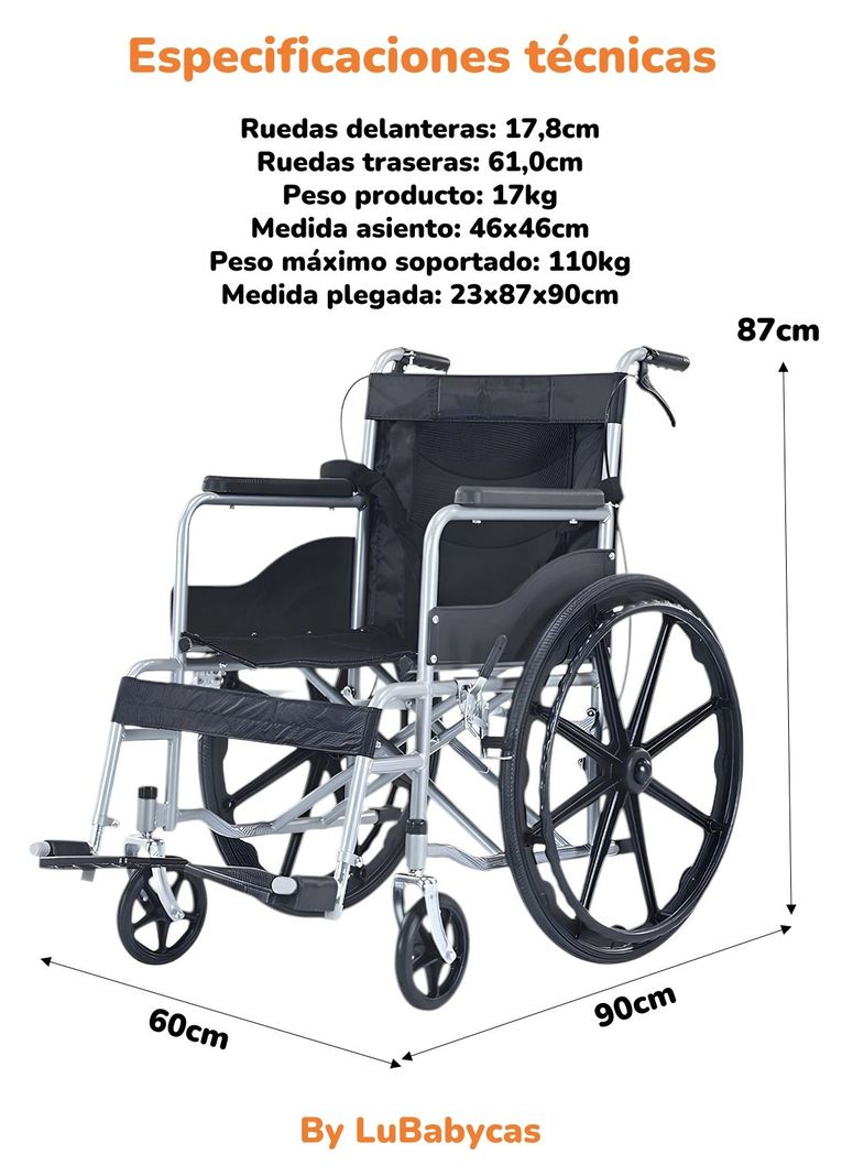 Silla De Ruedas Plegable Viene Armada Warm By LuBabycas-7