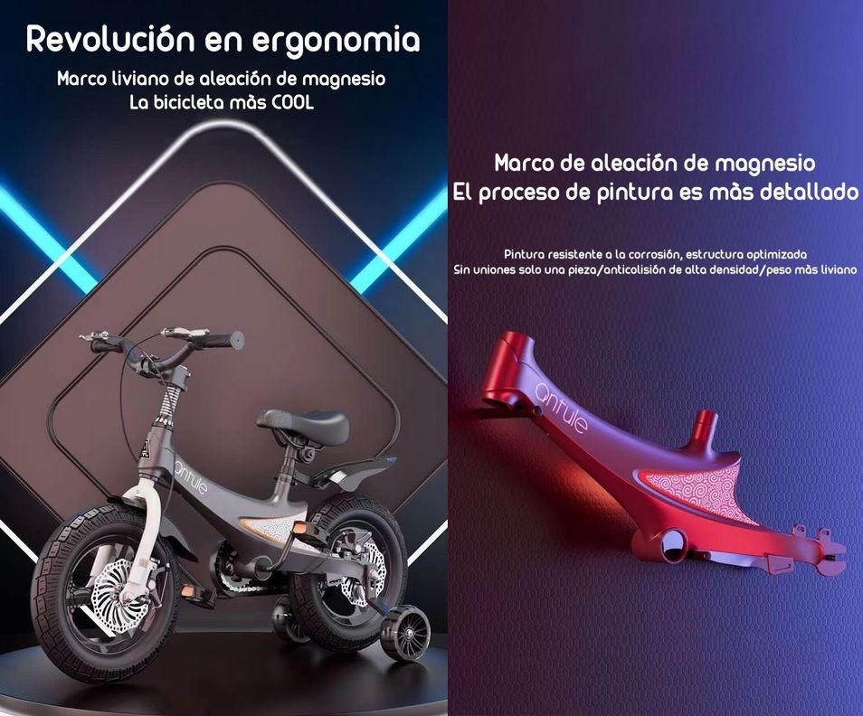 Bicicleta Infantil 2-5 Años Niña Aro 12 Lubabycas Rosada-1