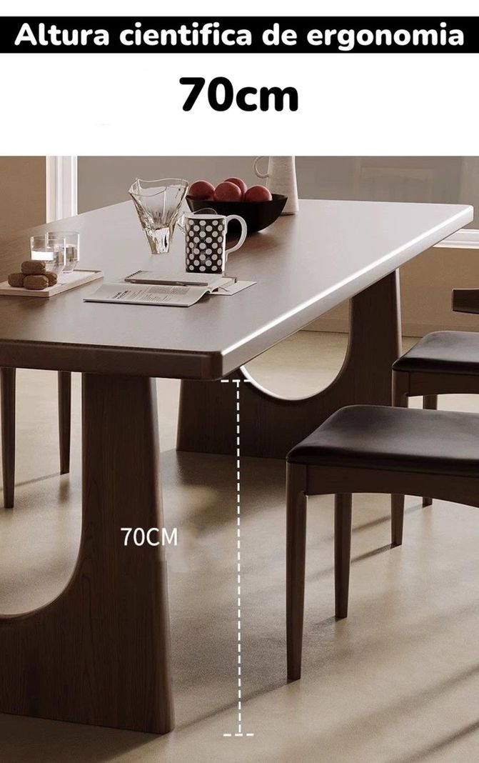 Comedor De Madera 180x80x70cm North By LuBabycas-5