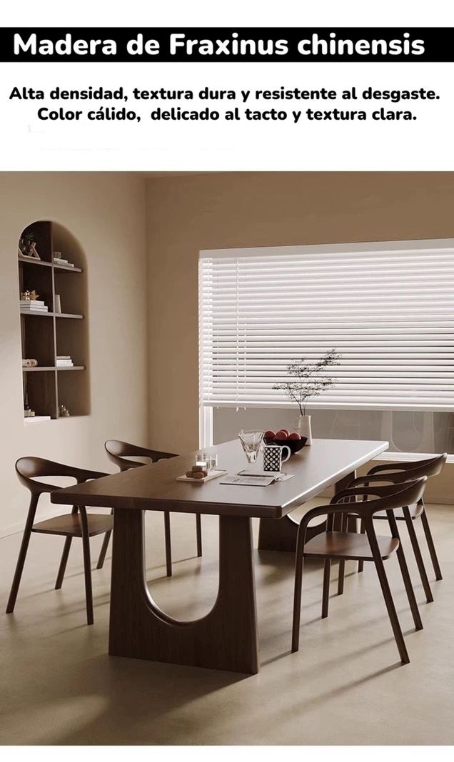 Comedor De Madera 180x80x70cm North By LuBabycas-6