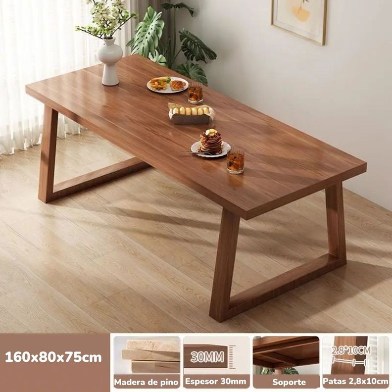 Comedor De Madera West 160x80x75CM By LuBabycas-1