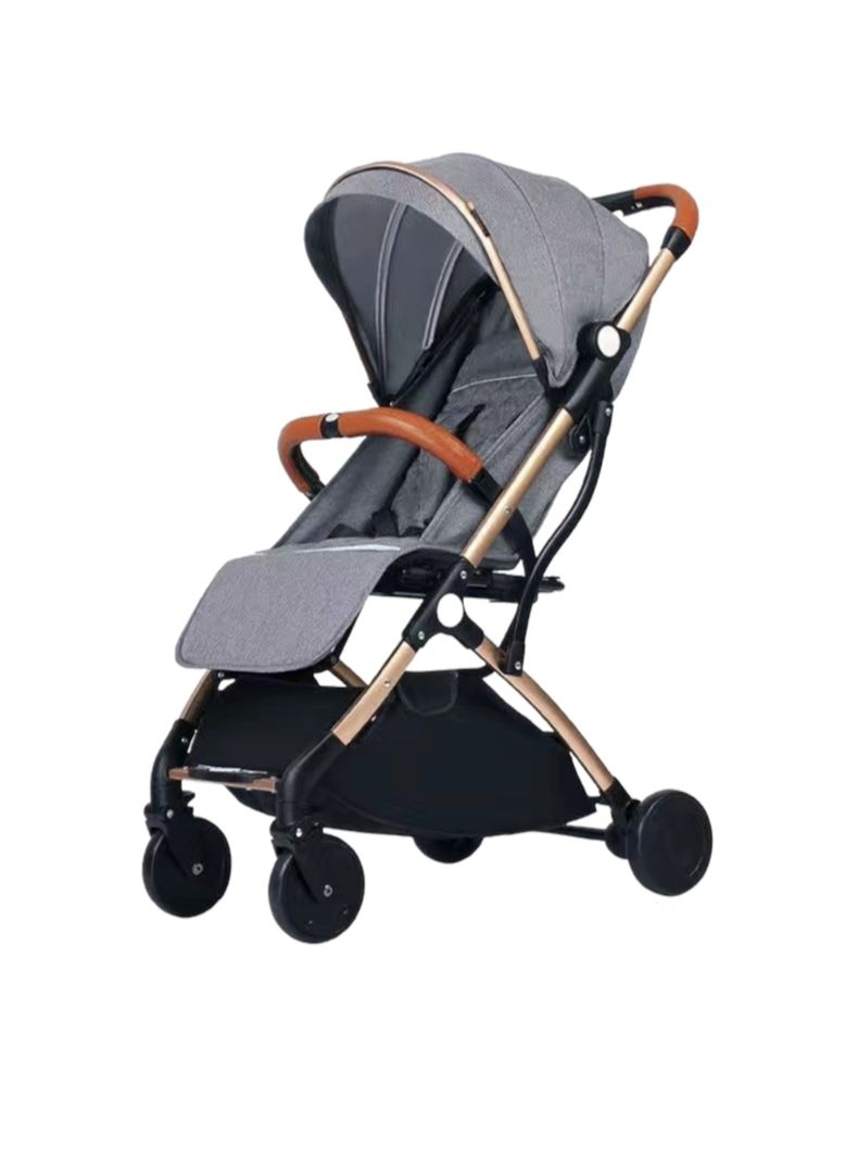 Coche De Paseo Últra Compacto Con Accesorios Gris Lubabycas-0