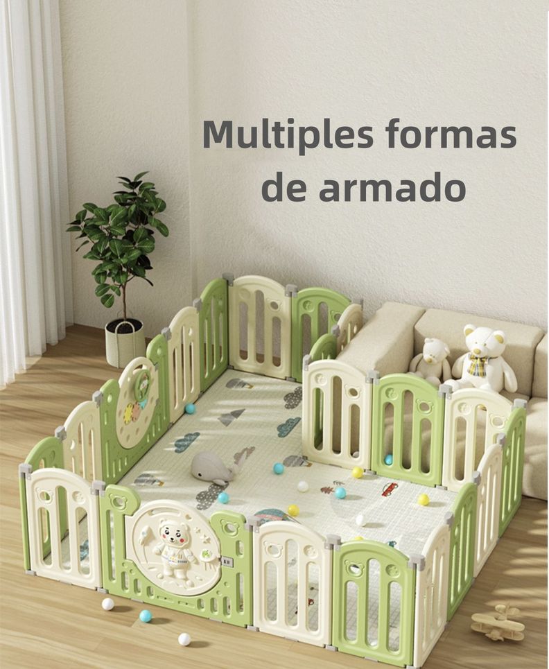 Corral Bebé 153x160cm Con Accesorios Lubabycas-3