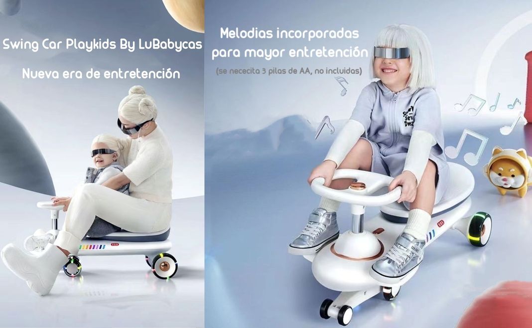 Correpasillo Andador Swing Car Blanco Playkids By Lubabycas-1