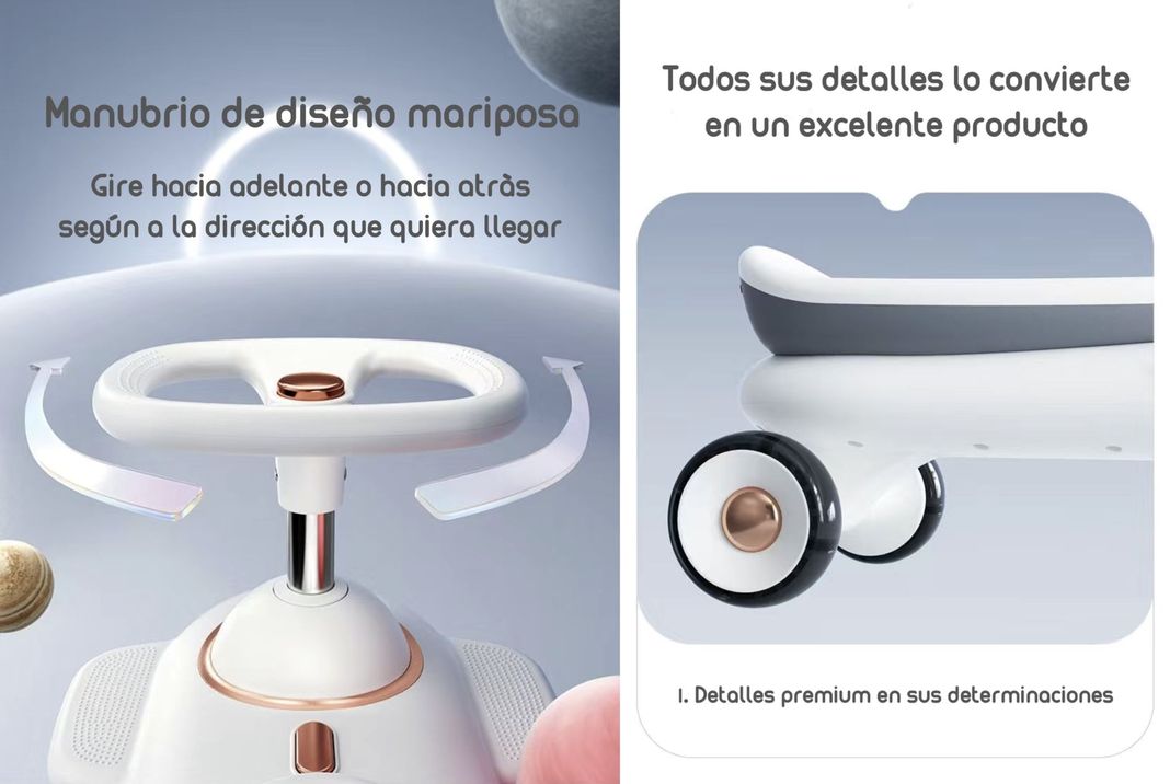 Correpasillo Andador Swing Car Blanco Playkids By Lubabycas-4